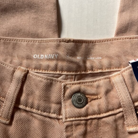 Old Navy Women’s Pink Mid Rise Baggy Wide Leg Jeans Size 2 NWT - Picture 3 of 9